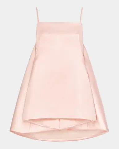 Givenchy Sliced Cape Satin Mini Dress | Thumbnail 6 Givenchy Sliced Cape Satin Mini Dress | Thumbnail 6