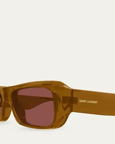 Saint Laurent Men's SL 869 Rectangle Acetate and Bio-Nylon Sunglasses | Thumbnail 3 Saint Laurent Men's SL 869 Rectangle Acetate and Bio-Nylon Sunglasses | Thumbnail 3