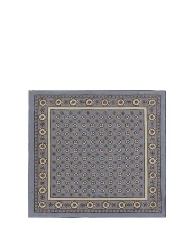 Men's Alham Linen, Cashmere and Silk Foulard