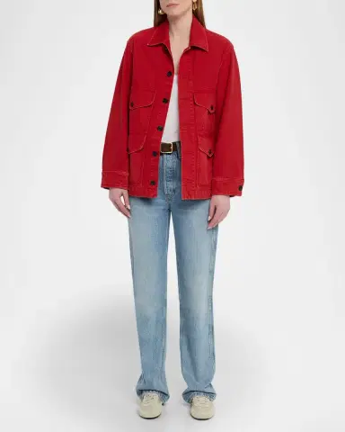 Nili Lotan Leroy Cotton Twill Utility Jacket | Thumbnail 6 Nili Lotan Leroy Cotton Twill Utility Jacket | Thumbnail 6