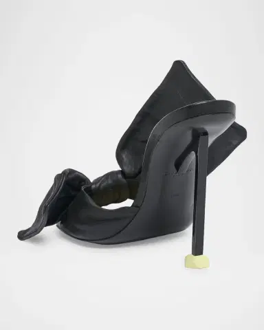 Givenchy 95mm Bow Leather Mule Sandals | Thumbnail 4