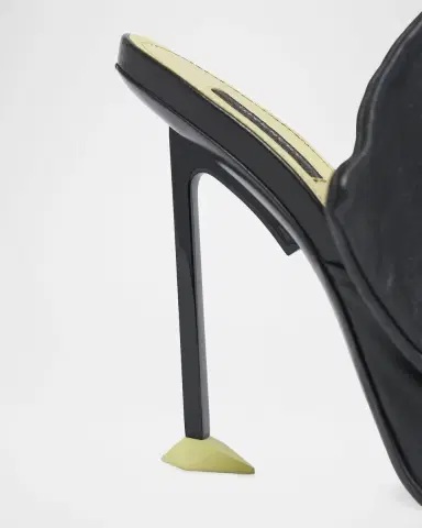 Givenchy 95mm Bow Leather Mule Sandals | Thumbnail 5