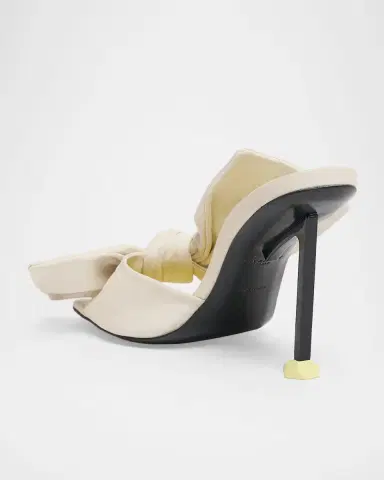 Givenchy 95mm Bow Leather Mule Sandals | Thumbnail 9