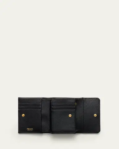 Prada Small Saffiano Leather Trifold Wallet | Thumbnail 2