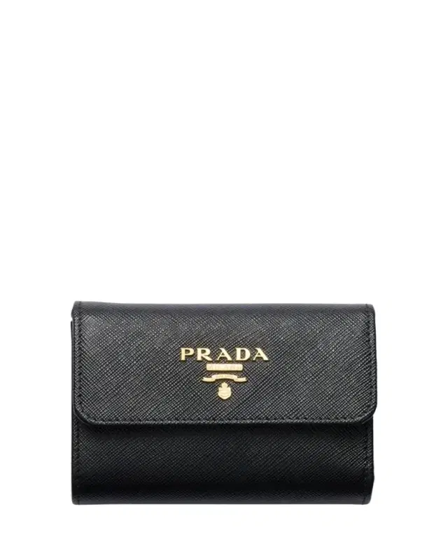 Prada Small Saffiano Leather Trifold Wallet
