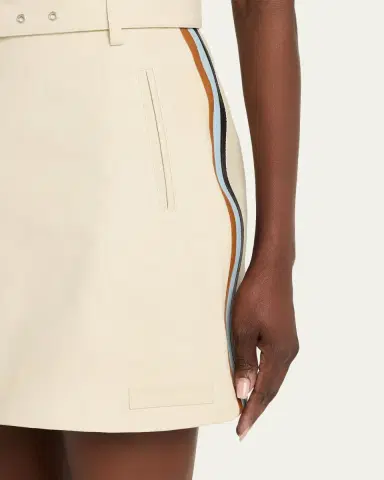 Marni Side Stripe Leather Mini Skirt | Thumbnail 5 Marni Side Stripe Leather Mini Skirt | Thumbnail 5