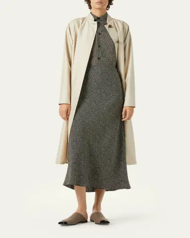 Loro Piana Simona Silk Twill Midi Skirt | Thumbnail 2 Loro Piana Simona Silk Twill Midi Skirt | Thumbnail 2