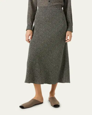 Loro Piana Simona Silk Twill Midi Skirt | Thumbnail 4 Loro Piana Simona Silk Twill Midi Skirt | Thumbnail 4