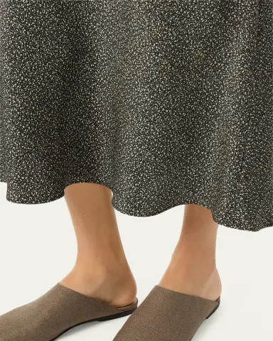Loro Piana Simona Silk Twill Midi Skirt | Thumbnail 5 Loro Piana Simona Silk Twill Midi Skirt | Thumbnail 5