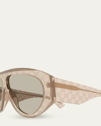 Gucci Men's GG2128S-005 GG Acetate and Bio-Nylon Oval Sunglasses | Thumbnail 3 Gucci Men's GG2128S-005 GG Acetate and Bio-Nylon Oval Sunglasses | Thumbnail 3