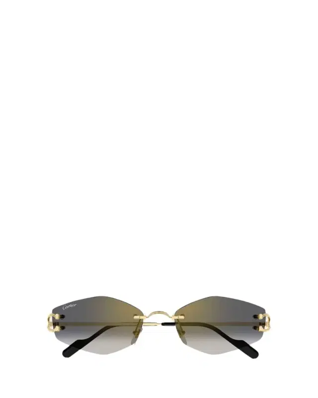 Cartier Decor Classic C de  56mm Rimless Geometric Metal Sunglasses