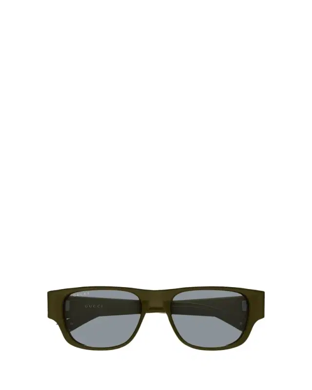 Gucci Men's GG2073S Acetate and Bio-Nylon Rectangle Sunglasses