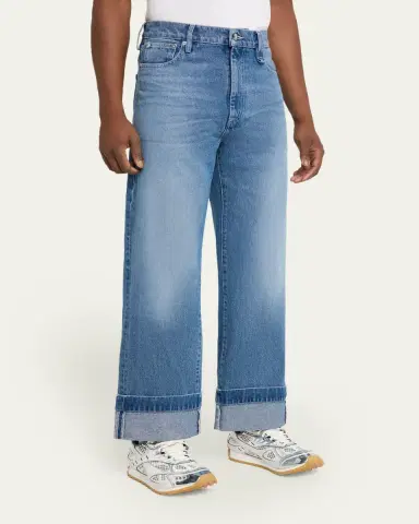 Simone Rocha Men's Embellished Washed Denim Carpenter Jeans | Thumbnail 4