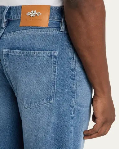 Simone Rocha Men's Embellished Washed Denim Carpenter Jeans | Thumbnail 9