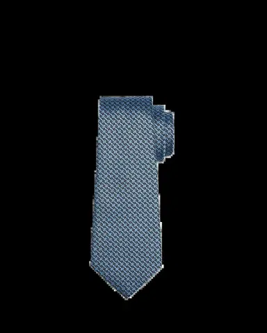 Zegna Men's Geometric Silk Jacquard Tie | Thumbnail 2