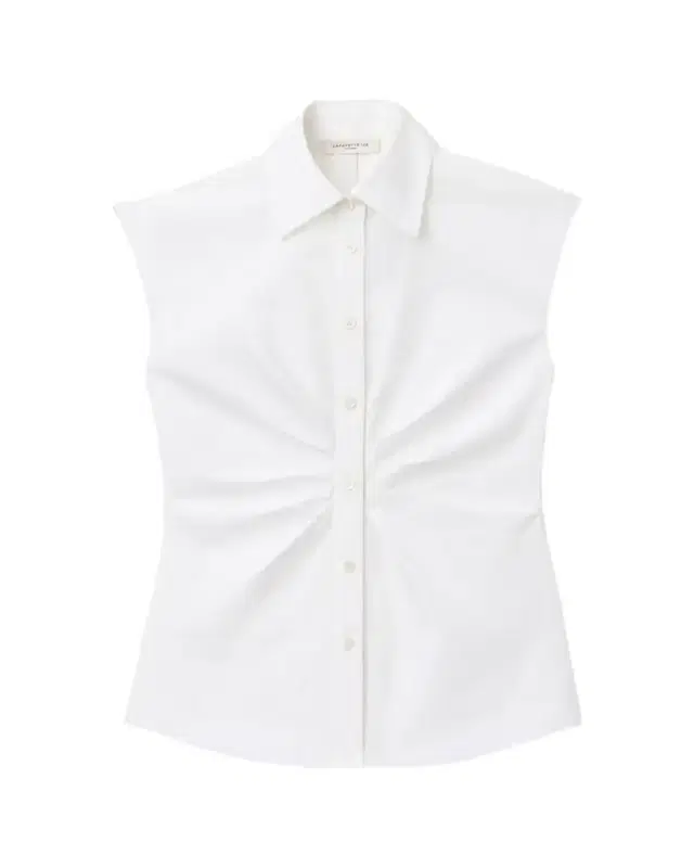 Lafayette 148 New York Pleated-Front Organic Cotton Poplin Shirt