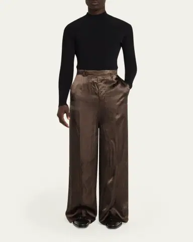 Rick Owens Satin Wide-Leg Pants | Thumbnail 2 Rick Owens Satin Wide-Leg Pants | Thumbnail 2
