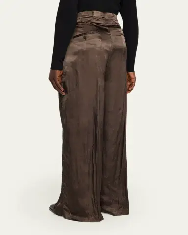 Rick Owens Satin Wide-Leg Pants | Thumbnail 3 Rick Owens Satin Wide-Leg Pants | Thumbnail 3