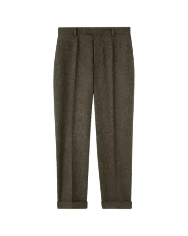 Loro Piana Louis Wool Straight-Leg Ankle Trousers | Thumbnail 1