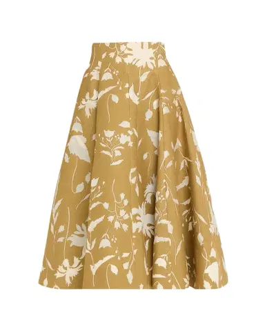 Lela Rose Sheer Floral Jacquard Fit-And-Flare Midi Skirt | Thumbnail 1 Lela Rose Sheer Floral Jacquard Fit-And-Flare Midi Skirt | Thumbnail 1