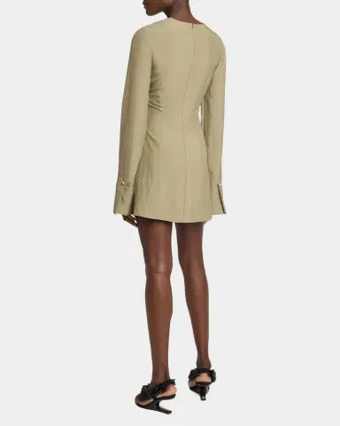 Balmain Long Sleeve Twist Detail Mini Dress | Thumbnail 7 Balmain Long Sleeve Twist Detail Mini Dress | Thumbnail 7