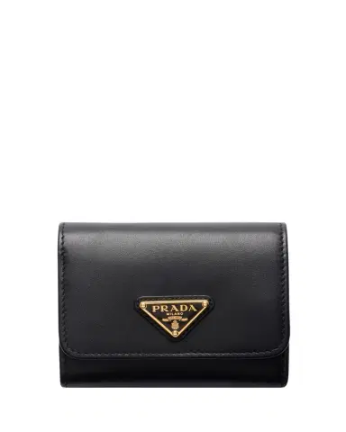 Prada Small Trifold Leather Wallet | Thumbnail 1