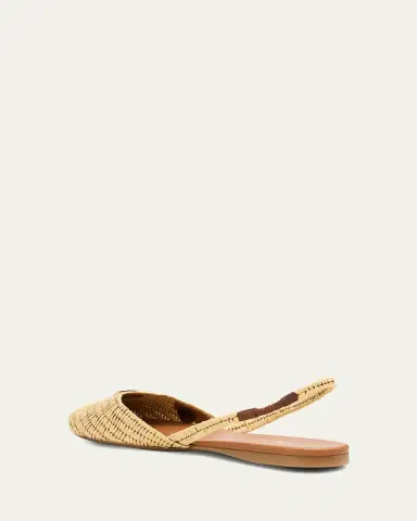 Prada 5mm Raffia Slingback Flats | Thumbnail 4 Prada 5mm Raffia Slingback Flats | Thumbnail 4