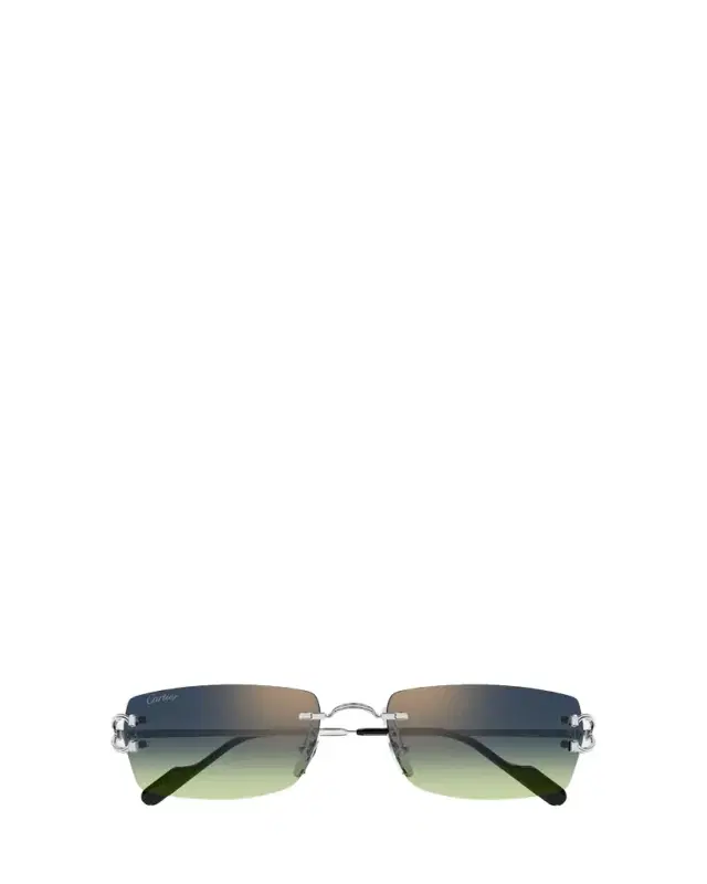 Cartier Men's CT0550S-008 Metal Rectangle Sunglasses