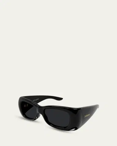 Saint Laurent SL 901 Howl Acetate and Bio-Nylon Rectangle Sunglasses | Thumbnail 2