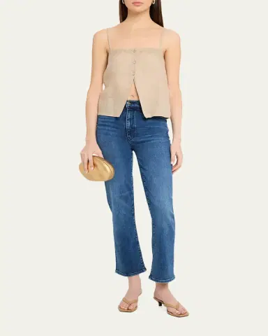Frame The Linen Button Top | Thumbnail 2