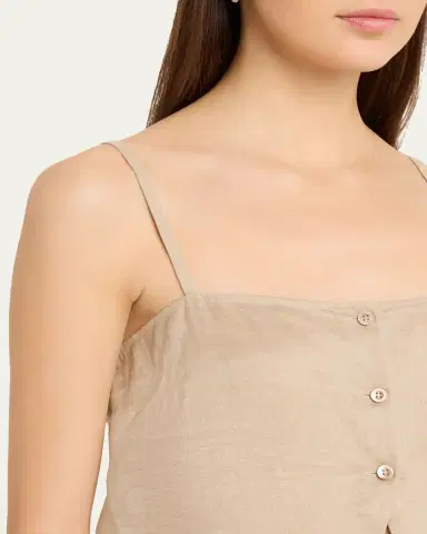 Frame The Linen Button Top | Thumbnail 5