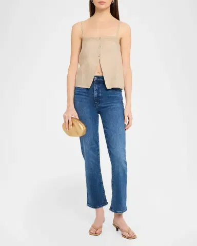 Frame The Linen Button Top | Thumbnail 6