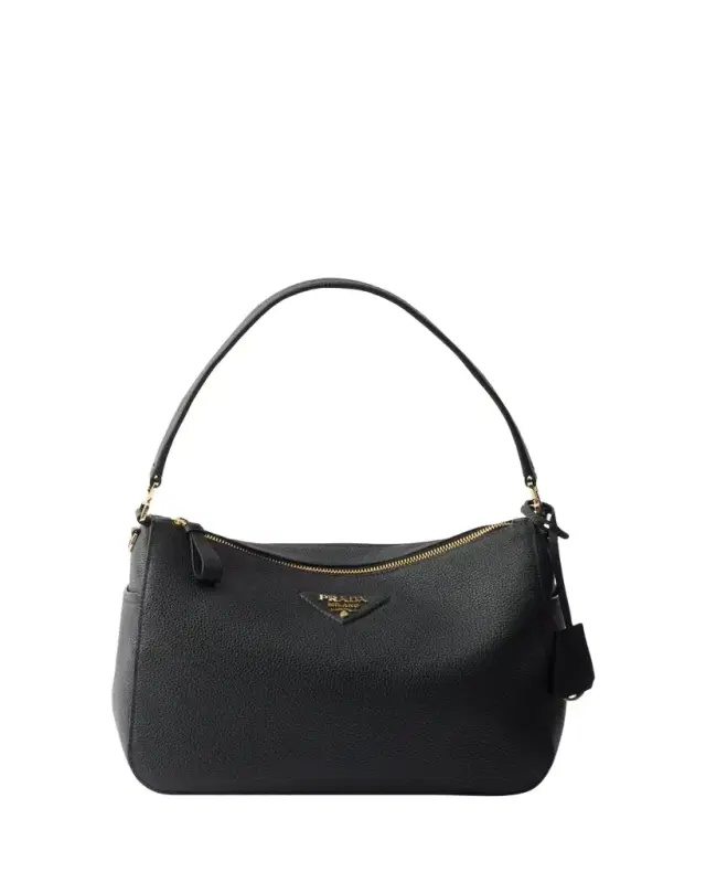 Prada Daino Grain Leather Shoulder Bag