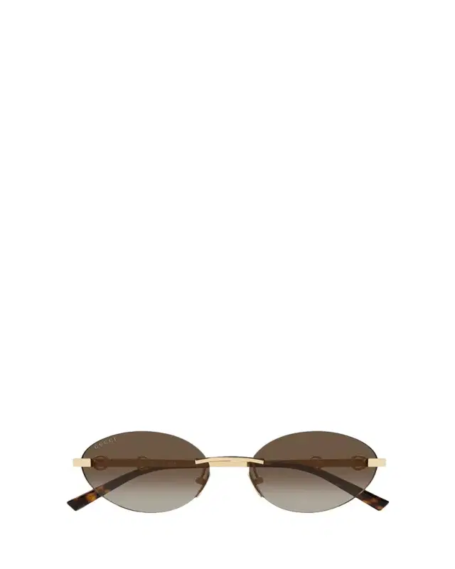Gucci 58mm Metal & Acetate Oval Sunglasses