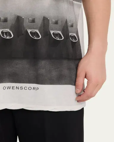 Rick Owens Men's Urinal-Print Sleeveless Tank Top | Thumbnail 5 Rick Owens Men's Urinal-Print Sleeveless Tank Top | Thumbnail 5