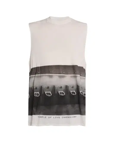 Rick Owens Men's Urinal-Print Sleeveless Tank Top | Thumbnail 1 Rick Owens Men's Urinal-Print Sleeveless Tank Top | Thumbnail 1
