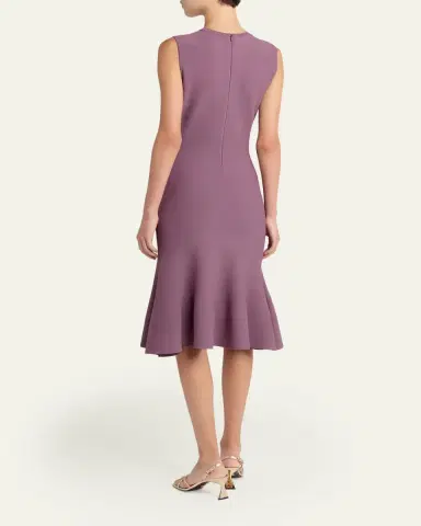 Stella McCartney Sleeveless Compact Knit Fit-And-Flare Dress | Thumbnail 3 Stella McCartney Sleeveless Compact Knit Fit-And-Flare Dress | Thumbnail 3