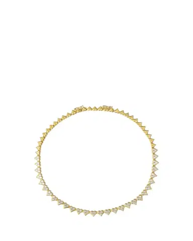 SARA WEINSTOCK Honey Comb 18K Gold & Diamond Partial Heart Choker Necklace | Thumbnail 1 SARA WEINSTOCK Honey Comb 18K Gold & Diamond Partial Heart Choker Necklace | Thumbnail 1
