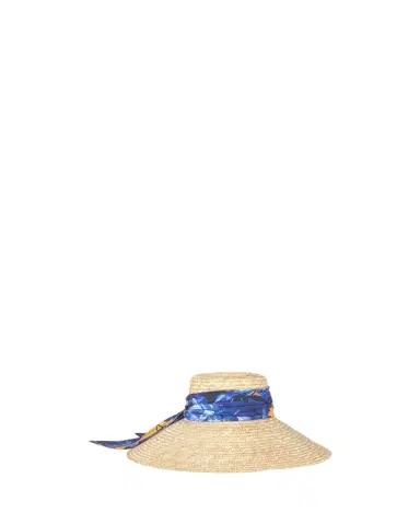 Eugenia Kim Mirabel Wide-Brim Straw Sun Hat with Scarf | Thumbnail 1 Eugenia Kim Mirabel Wide-Brim Straw Sun Hat with Scarf | Thumbnail 1