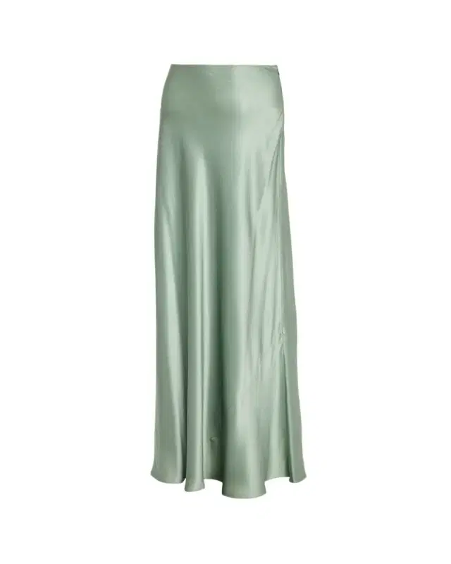Perla Silk Satin Maxi Skirt
