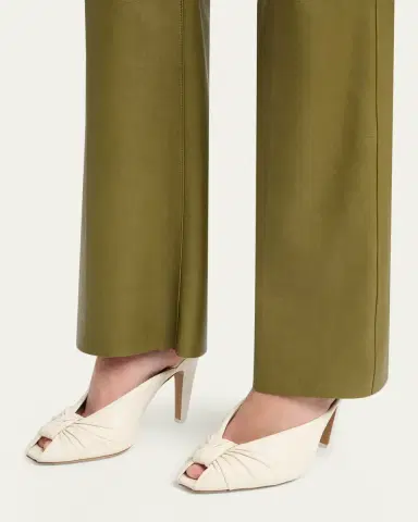 Chloé 95mm Suzie Knotted Leather Mules | Thumbnail 2