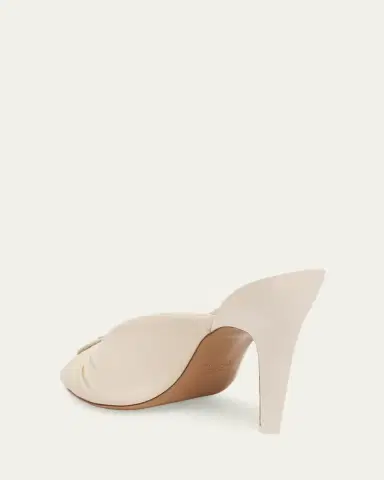 Chloé 95mm Suzie Knotted Leather Mules | Thumbnail 4