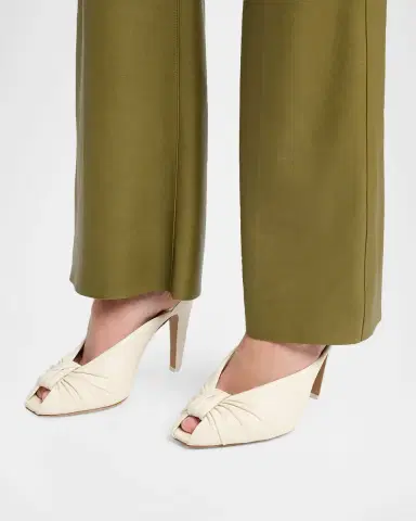 Chloé 95mm Suzie Knotted Leather Mules | Thumbnail 6