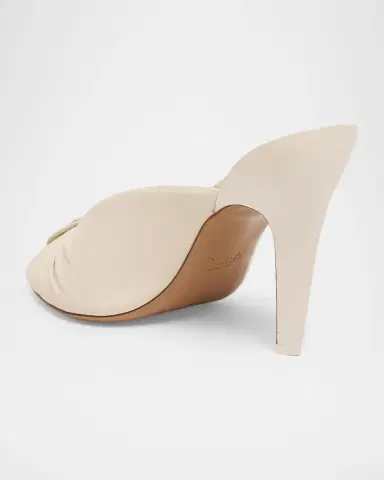 Chloé 95mm Suzie Knotted Leather Mules | Thumbnail 8
