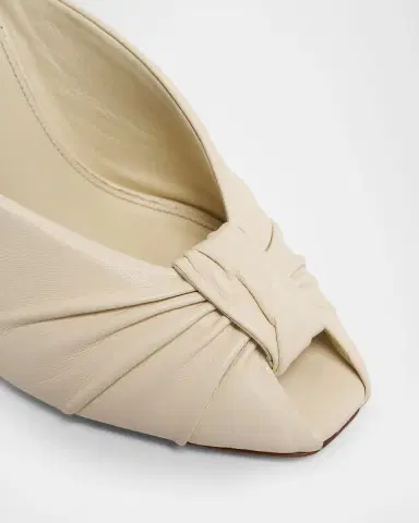 Chloé 95mm Suzie Knotted Leather Mules | Thumbnail 9