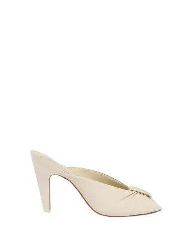 Chloé 95mm Suzie Knotted Leather Mules | Thumbnail 1