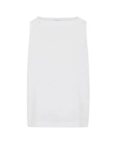 Eskandar Lightweight Linen A-Line Round Neck Shell Top - Mid Plus Length | Thumbnail 1 Eskandar Lightweight Linen A-Line Round Neck Shell Top - Mid Plus Length | Thumbnail 1