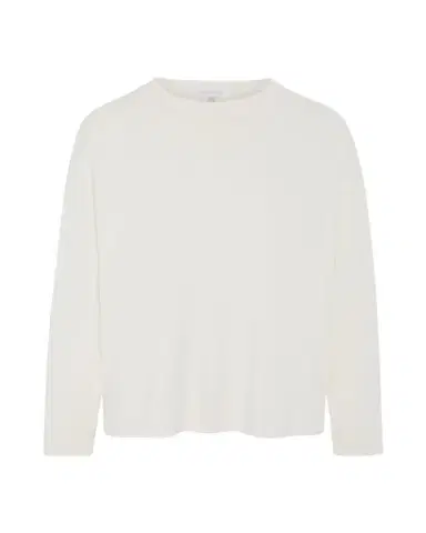 Eskandar Cotton Jersey Long Sleeve Smaller Round Neck Top - Mid Length | Thumbnail 1 Eskandar Cotton Jersey Long Sleeve Smaller Round Neck Top - Mid Length | Thumbnail 1