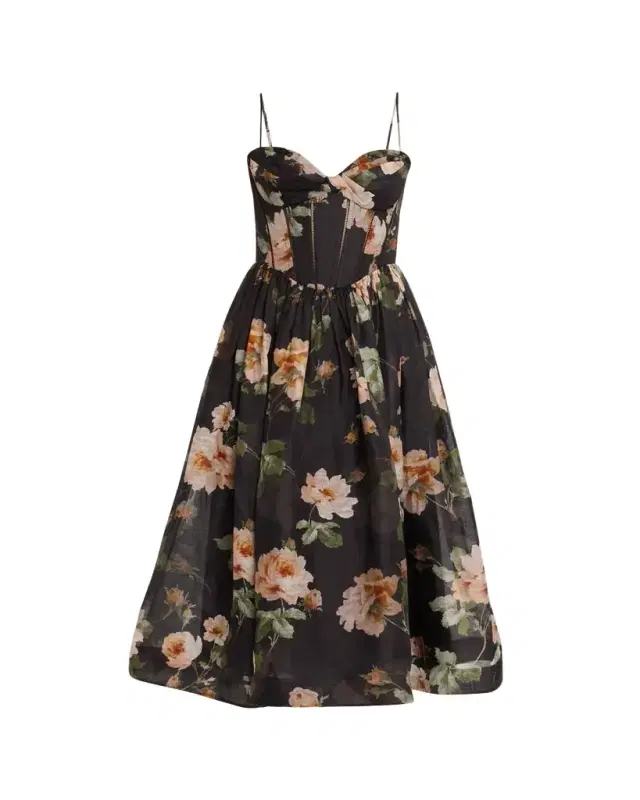 Zimmermann Luna Corset Midi Dress