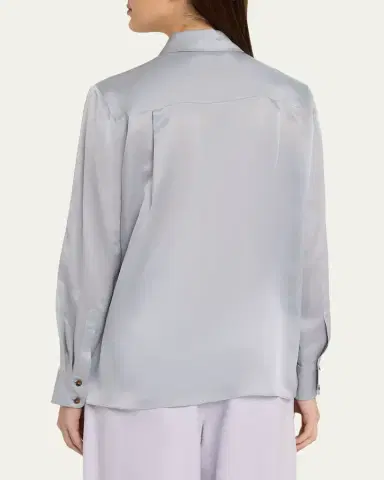 Zimmermann Luna Satin Shirt | Thumbnail 3